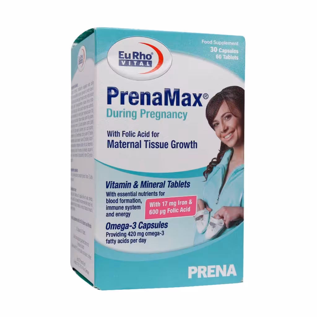 قرص و کپسول پرینامکس دیورینگ پرگننسی یوروویتال 90 عدد