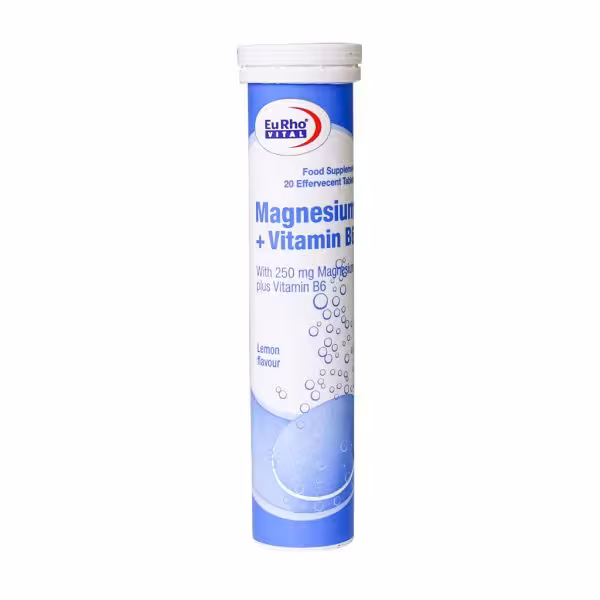 قرص جوشان منیزیم   ب6 یوروویتال 20 عددی
