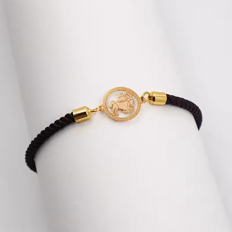 دستبند بافت طرح ماه تولد آذر