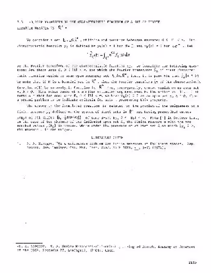 خرید و دانلود نسخه کامل کتاب Fourier transform of the characteristic function of a set of finite Lebesgue measure in n