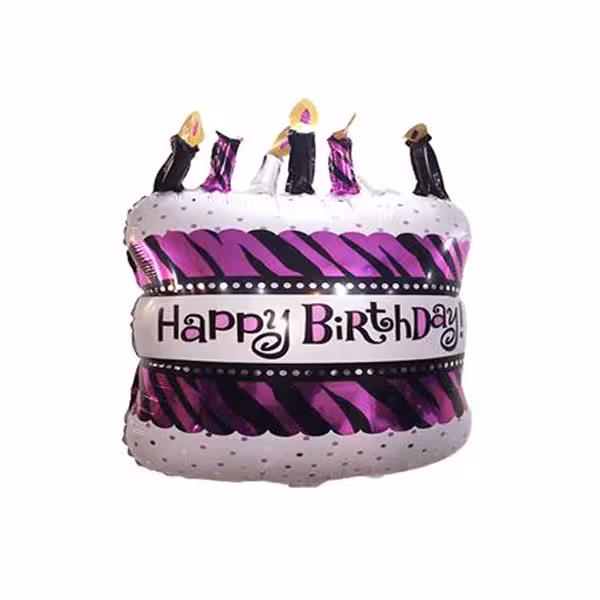 بادکنک فویلی کیک تولد