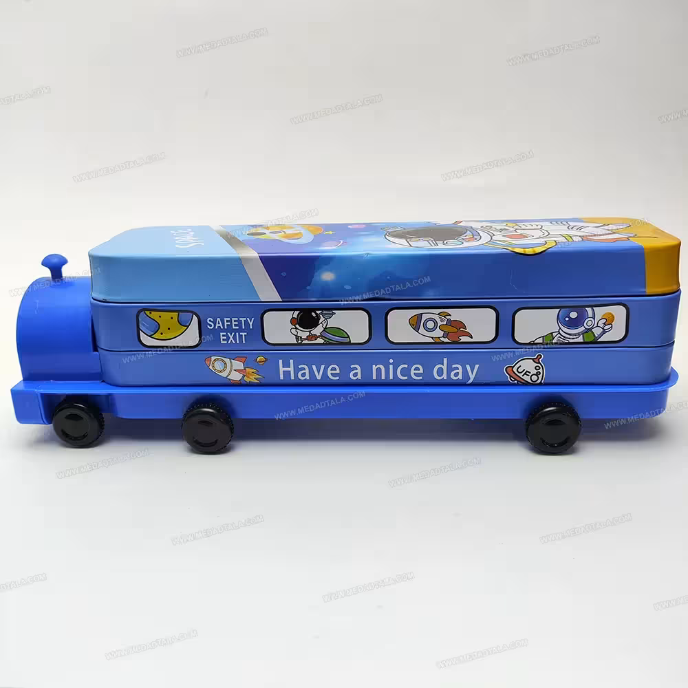 جامدادی فلزی دو طبقه طرح قطار فضایی