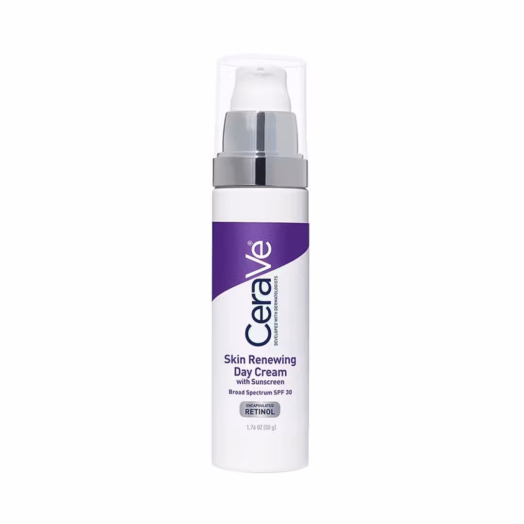 کرم روز بازسازی‌کننده پوست سراوی حاوی ضد آفتاب Cerave Skin Renewing Day Cream Sunscreen Spf 30 50Ml