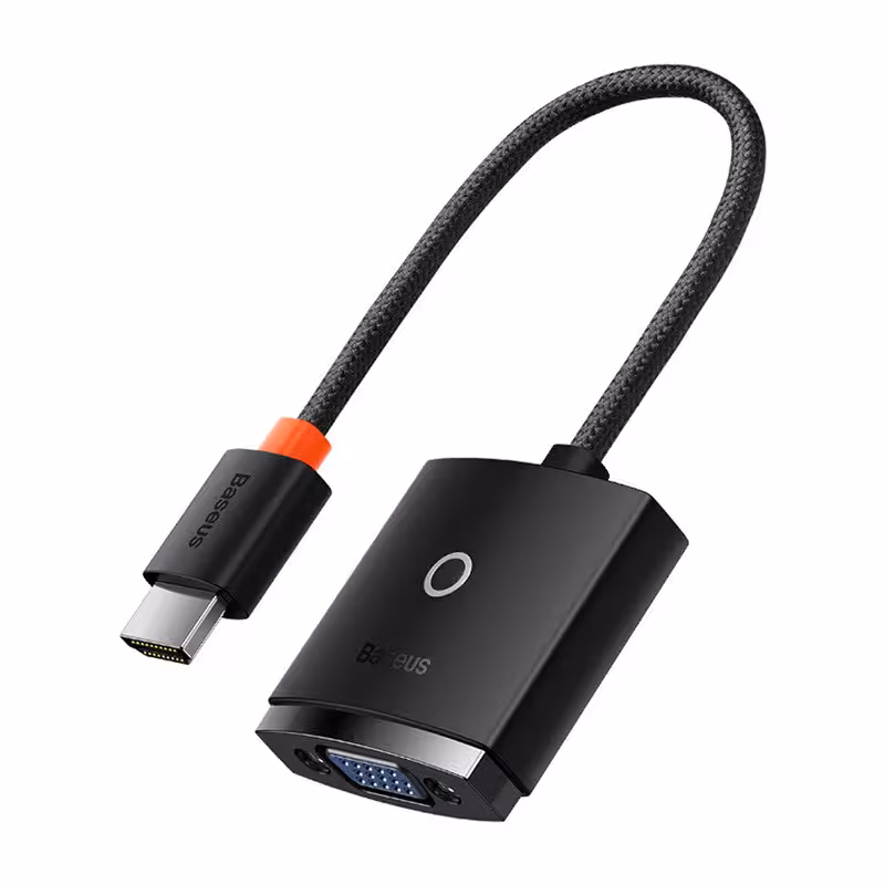 مبدل HDMI به VGA بیسوس مدل WKQX010001 طول 0.2 متر
