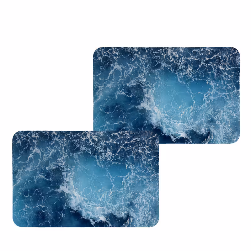 زیربشقابی طرح آبرنگی کد 9293 بسته 2 عددی | کالا مکس