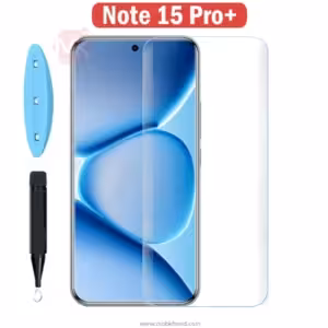 محافظ صفحه شیائومی UV Tempered Curved Glass | Redmi Note 15 Pro Plus