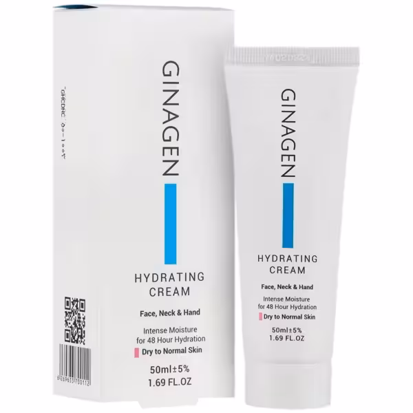 کرم آبرسان پوست خشک و نرمال ژیناژن 50 میلی لیتر