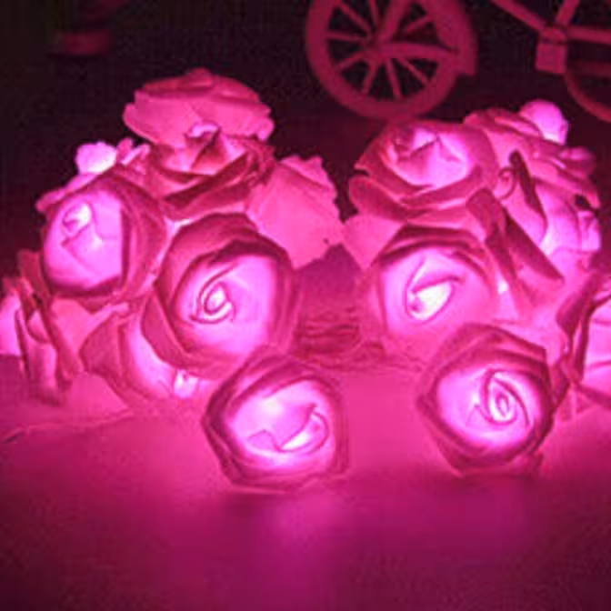 ریسه گل صورتی