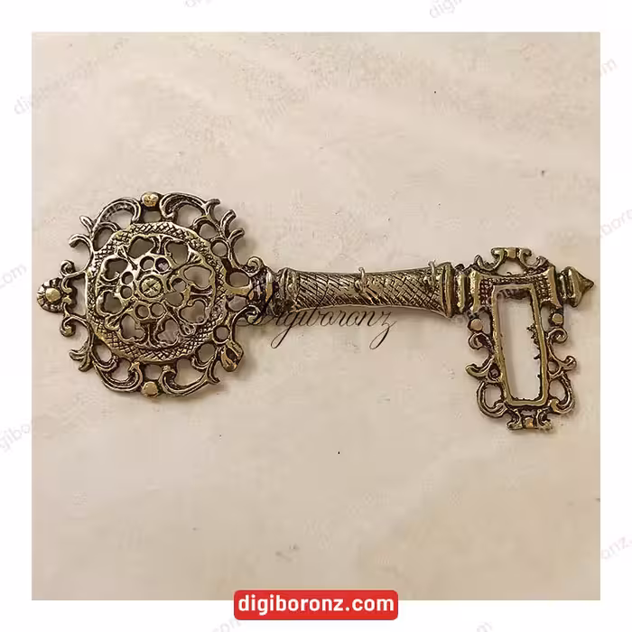 جاکلیدی برنجی برنزی سیاه قلم 3 آویزه