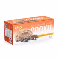 کوکی تای نادی با چیپس شکلات و کشمش 30 گرمی بسته 12 عددی