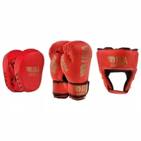 ست دستکش ، کلاه و میت گرین هیل آیبا (قرمز)