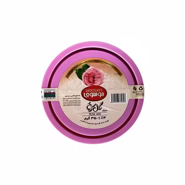 مربا گل سرخ موسوی 350 گرمی