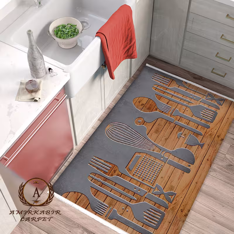 فرش اشپزخانه کد 101483 نسکافه ای