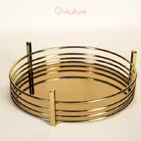 سینی گرد دور حلقه ای بدنه پروفیل و شیشه رنگ فورتیک
