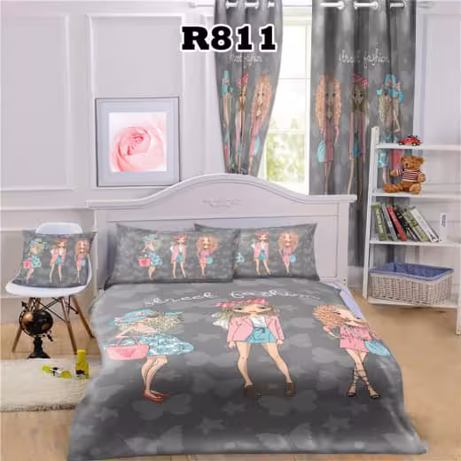 روتختی چاپی طرح سه دختر کد R811