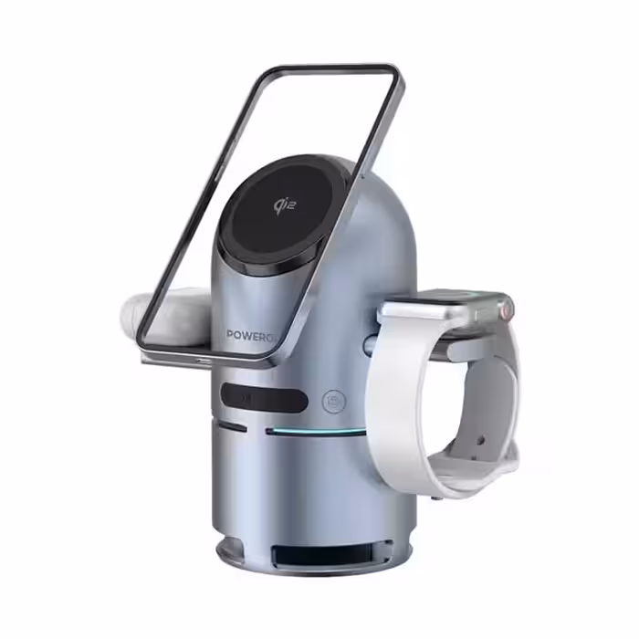 شارژر وایرلس به همراه اسپیکر پاورولوژی مدل PWCUQC039