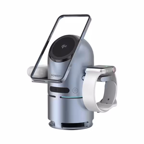 شارژر وایرلس به همراه اسپیکر پاورولوژی مدل PWCUQC039