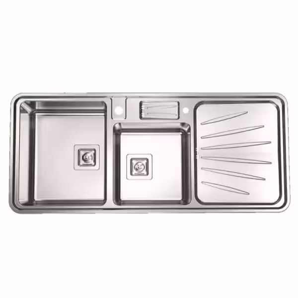 سينک ظرفشویی توکار  854 استیل البرز لگن راست