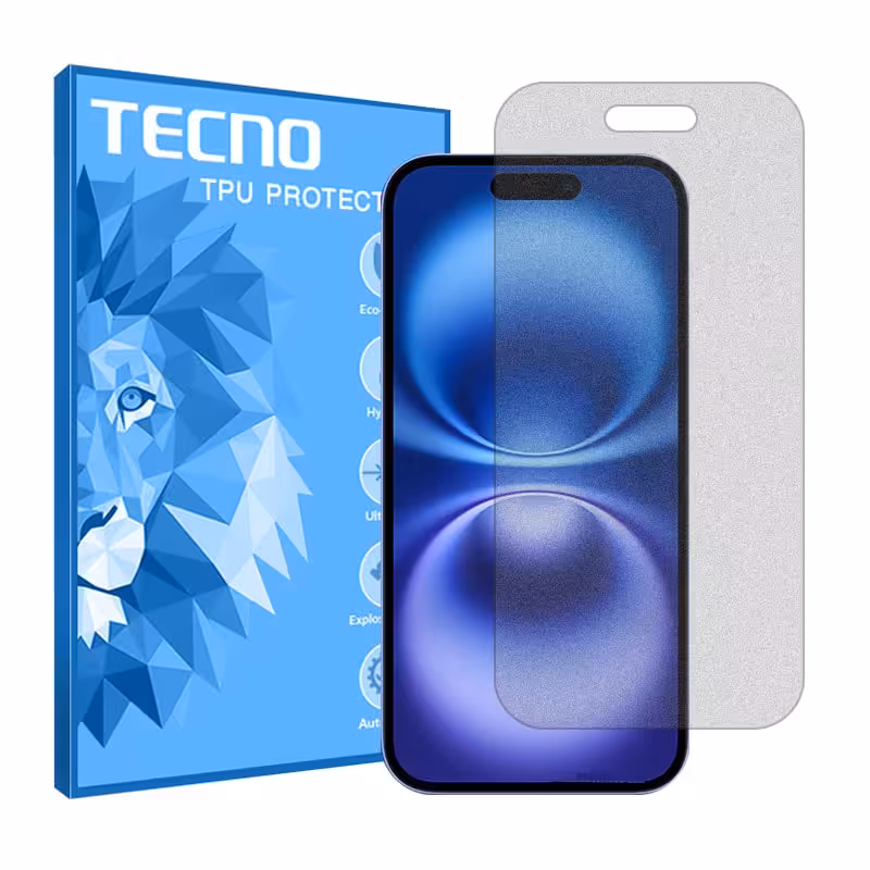 گلس اپل iPhone 16 Plus مدل هیدروژلی مات برند تکنو کد S