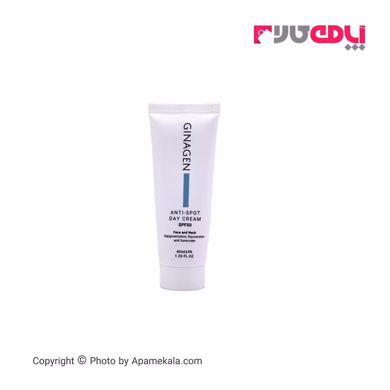 کرم ضد لک صورت و گردن ژیناژن ginagen مناسب روز spf50
