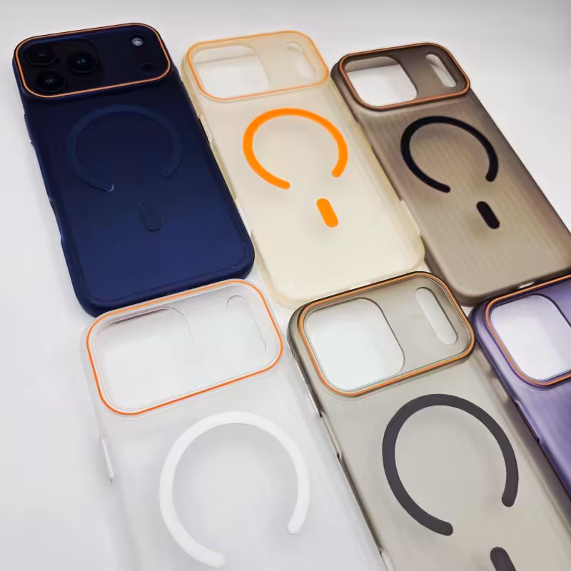 قاب آیفون مات مگ سیف دار بدون محافظ لنز IP 17PRO