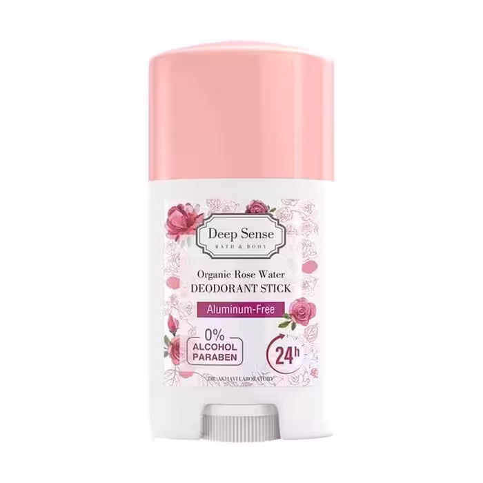 دئودورانت رول زنانه Deep Cense دیپ سنس مدل رز واتر 40 میل