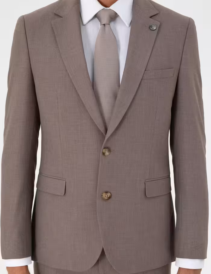 کت و شلوار مردانه قهوه ای روشن پیرکاردین