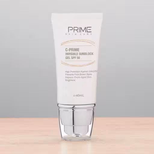 ژل ضدآفتاب بی‌رنگ پرایم SPF50 مدل C-Prime مناسب برای انواع پوست