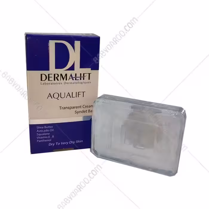 پن شفاف حاوی کرم مرطوب کننده درمالیفت  DERMALIFT AquaLift Transparent Cream Syndet Bar