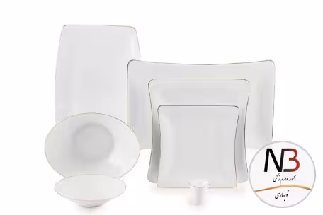 سرویس چینی 30 پارچه زرین پیکره وینچی الیسه مدل خط طلا