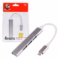 هاب 4 پورت فلزی ورودی Type-c  XP- H815G