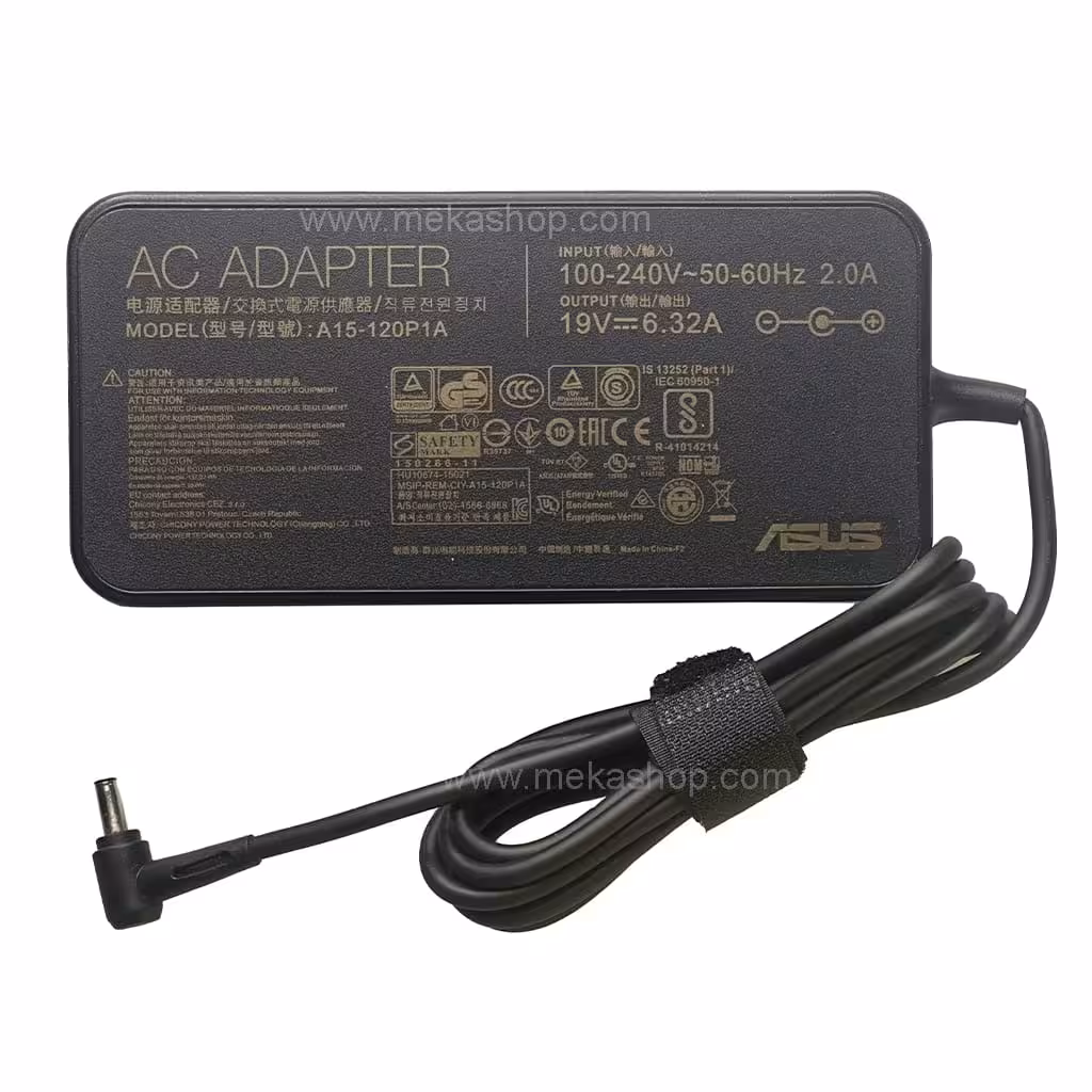 شارژر آداپتور اورجینال لپ تاپ ایسوس Asus 19V 6.32A Pin 4.5*3.0 Slim