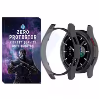 کاور زیرو مدل PC-Bump-ZR مناسب برای ساعت هوشمند سامسونگ Galaxy Watch 4 Classic 46mm به همراه محافظ صفحه نمایش