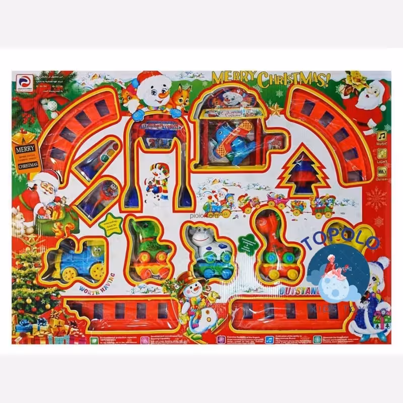 اسباب بازی قطار موزیکال طرح حیوانات شرکت پارس(پس کرایه)