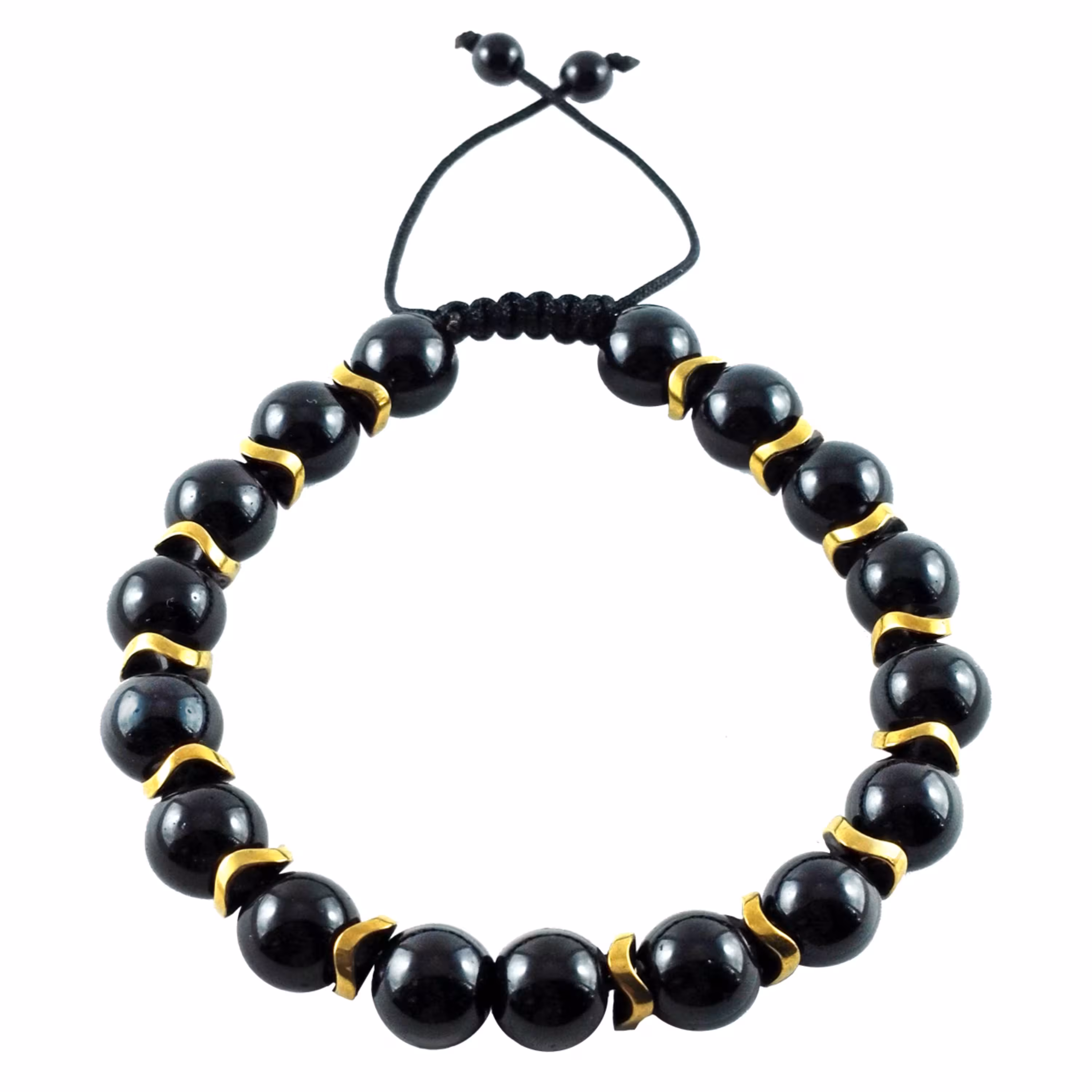 دستبند سنگ مشکی انیکس کد 503