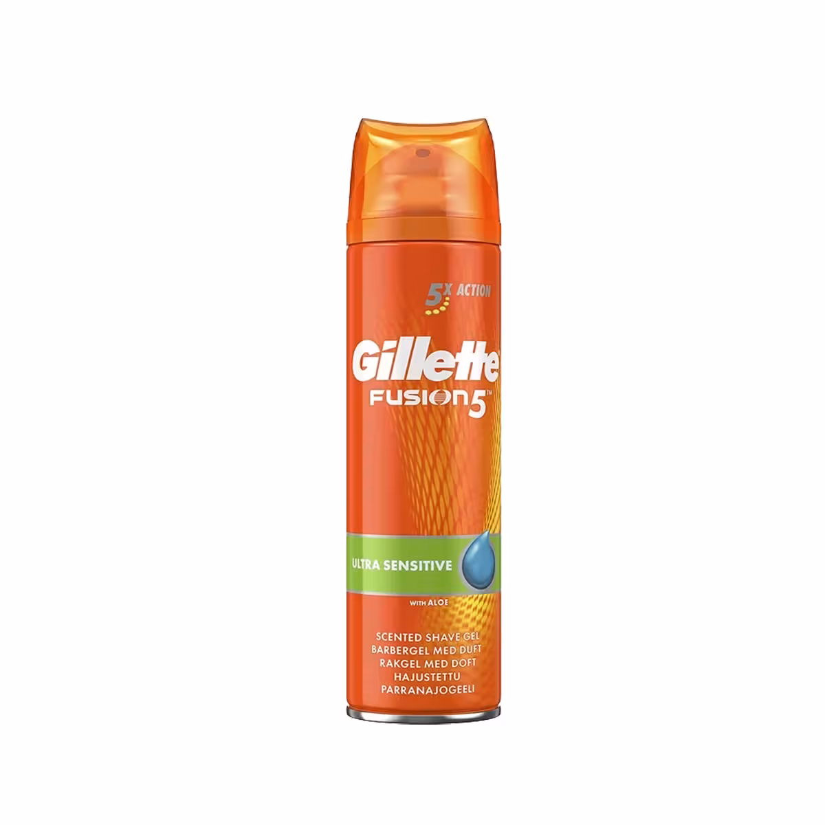 ژل اصلاح ژیلت فیوژن 5 پوست خیلی حساس Gillette