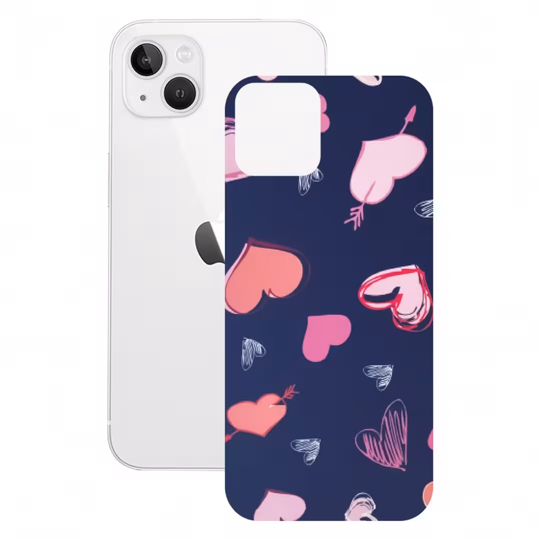 برچسب پوششی راک اسپیس طرح Heart مناسب برای گوشی موبایل آیفون مدل iPhone 13

