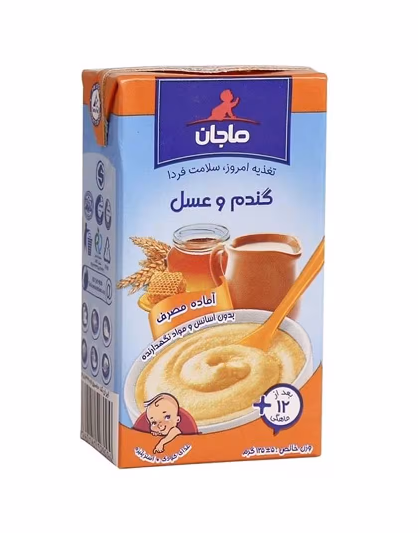 فرنی گندم و عسل ماجان 135 گرم کاله مناسب کودکان بعد از 12 ماهگی
