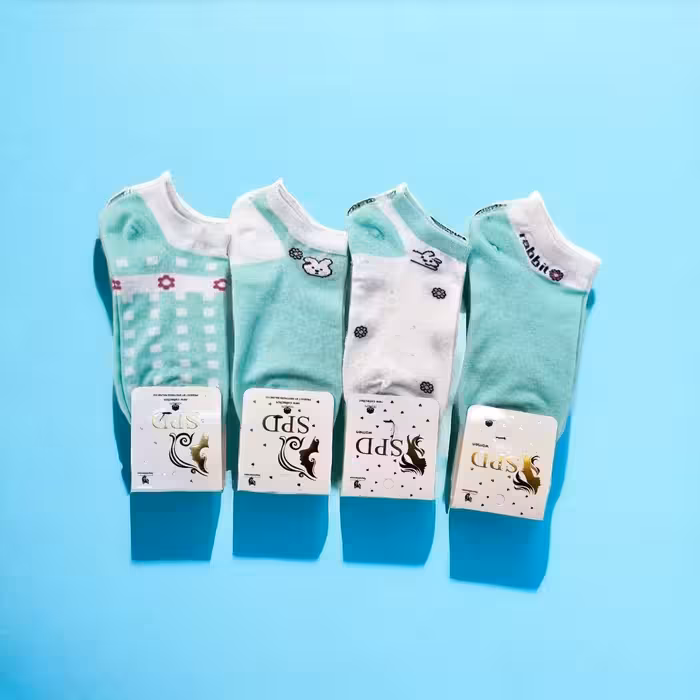 جوراب مچی میکس خرگوش سبزspd