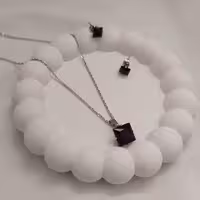 نیم ست استیل سواروسکی