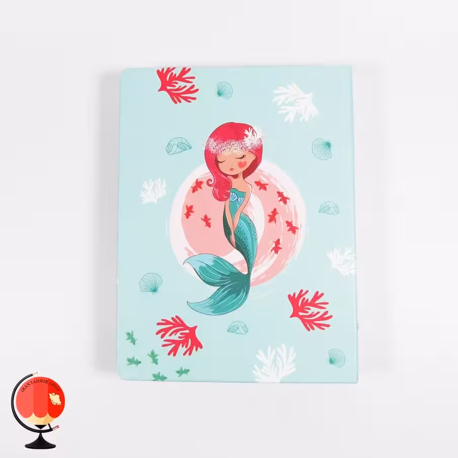 دفتر کلاسوری A5 قفل فلزی طرح پری دریایی سویل