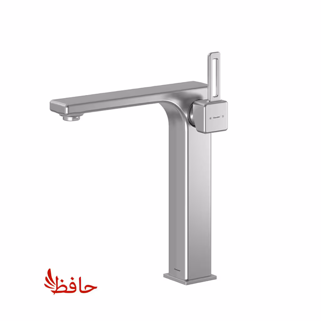 شیر روشویی پایه بلند شودر مدل میشل کروم مات