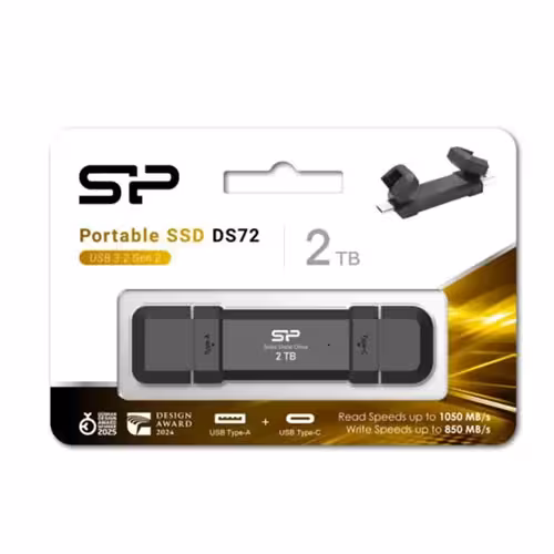 هارد SSD اکسترنال سیلیکون پاور مدل Silicon Power DS72 ظرفیت 2 ترابایت گارانتی متین
