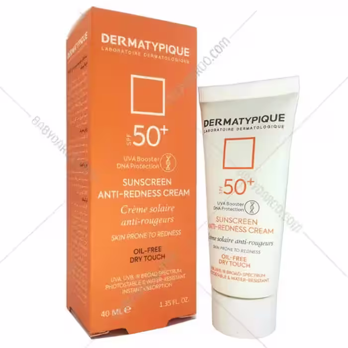 ضد آفتاب بی رنگ پوست قرمز و حساس SPF50 درماتیپیک