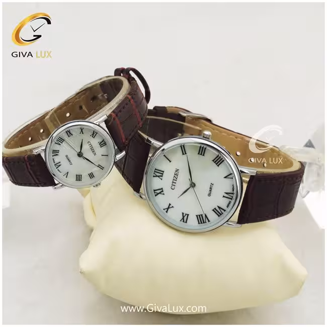 ست ساعت مچی بند چرمی سیتیزن