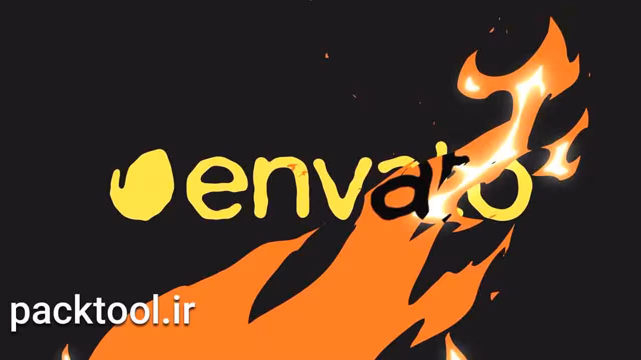 دانلود پروژه آماده انفجار آتش افتر افکت Fire Explosion Logo Opener - پک تول