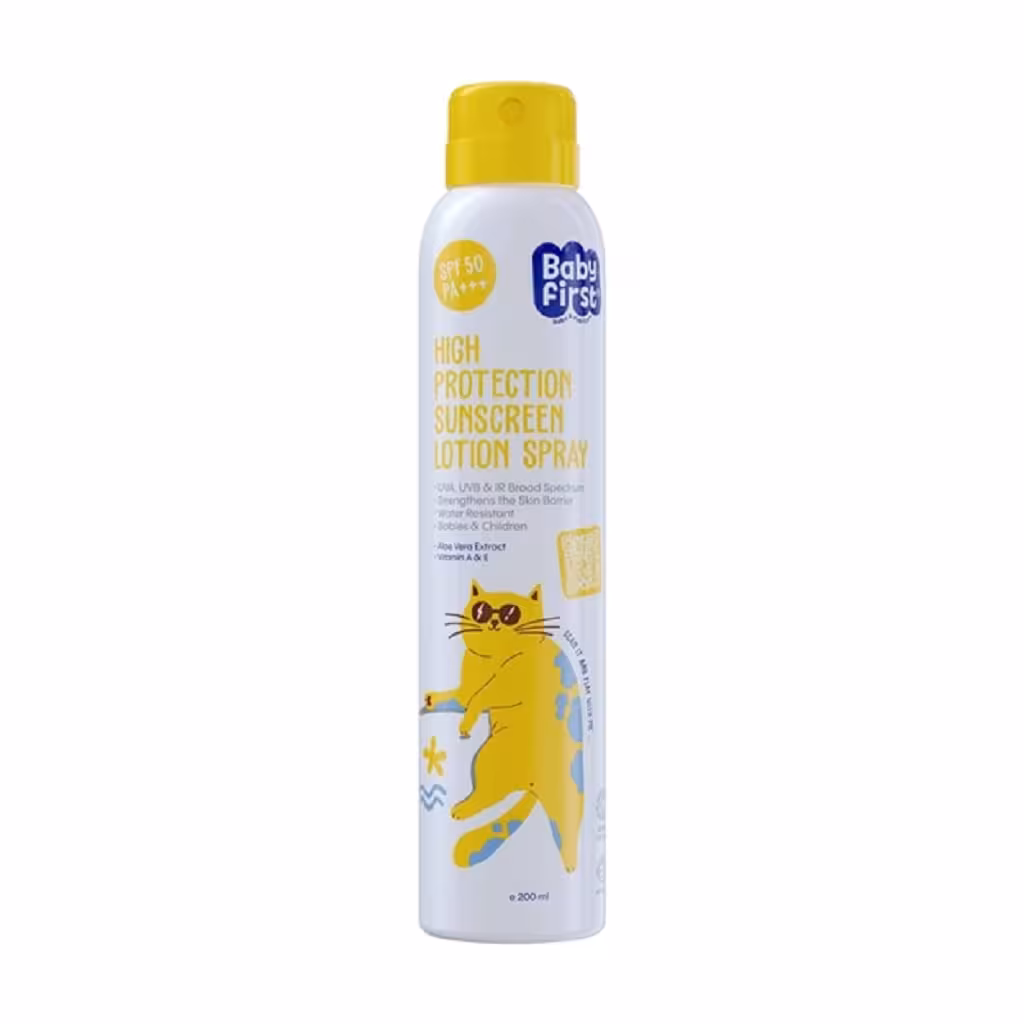 اسپری لوسیون ضدآفتاب کودک SPF50 بیبی فرست 200ml