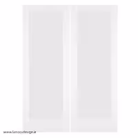 درب چوبی با رنگ پوششی دو لنگه چوبی شیشه خور کد 1171