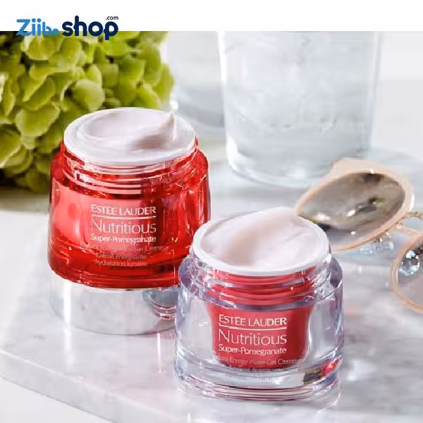 کرم مرطوب کننده وابرسان انار استی لادر مدل NUTRITIOUS Estee Lauder Nutritious Super Pomegranate