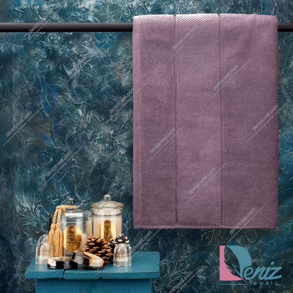 حوله استخری طرح ماکرو رنگ عنابی